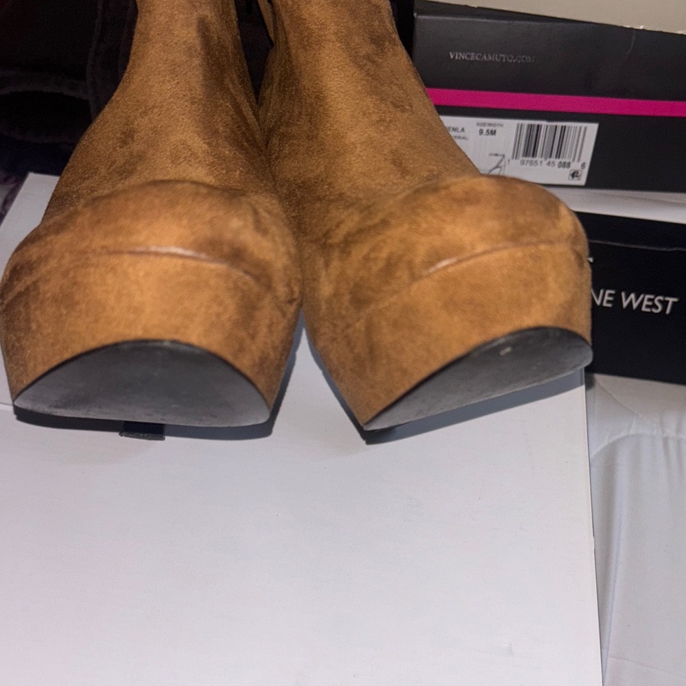 Nine West Women's Tan Ankle Booties - Picture 10 of 16